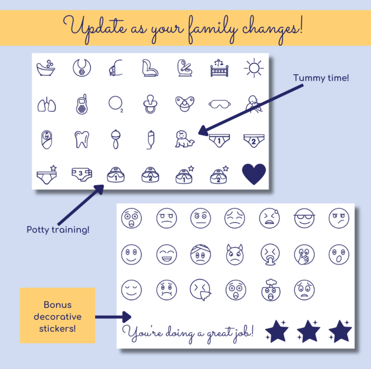 Talli Baby - Replacement Decals